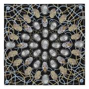 silk-scarf-mocomoco-berlin-street-art-motif-london-artist-uberfubs-sculls-and-jewellery-black-gold-silver-140x140cm