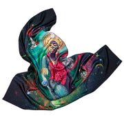 streetart-silk-scarf-rio-de-janeiro-by-mocomoco-berlin-artist-pandronoba-motif-collage-samba-dancer-sapretah-dancing-in-the-universe-140x140cm-folded in-bird-wing-shape-2
